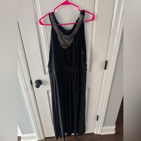 Dresses & Skirts - Black Beaded Maxi Dress